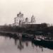 Остатки бывшей лестницы в городе Псков