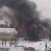 Сгоревшее здание архива и бухгалтерии ТВВИКУ в городе Тюмень
