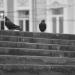 Stylobate of the Russian State Library with the stairs