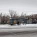 Автобусная остановка в городе Сатпаев