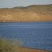 Lago da barragem de Chardara