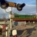 Железнодорожный переезд в городе Воронеж