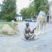 Скульптурная композиция «Мальчик с верблюдами» в городе Челябинск