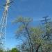 Переходная опора ВЛ 330 кВ в городе Новая Каховка