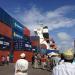 Container Harbour (sw) in Zanzibar Town city