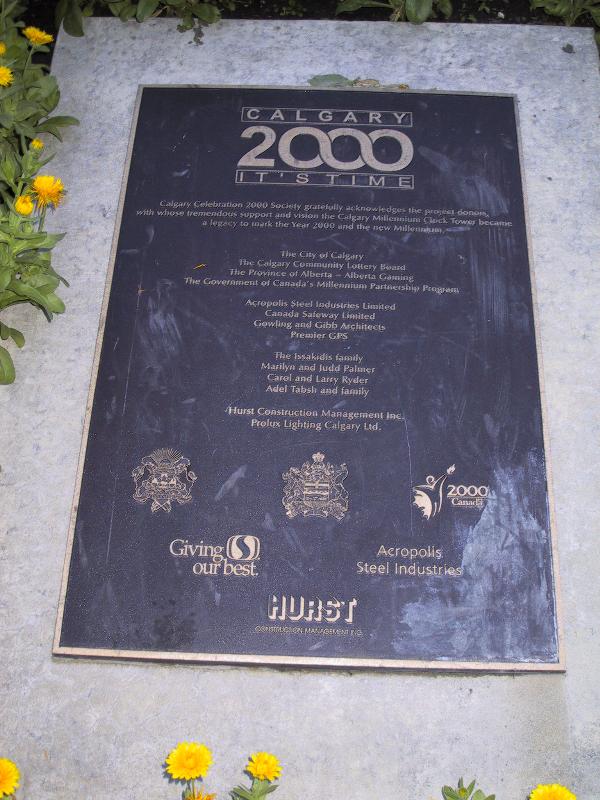 Calgary Millennium Clock Tower Calgary, Alberta