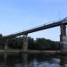 Пешеходный мост через реку Сож в городе Гомель