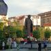 Statue of Ibrahim Rugova in Pristina city