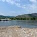 The ferry across the Ka-Khem (Little Yenisei) river in the Derzig-Aksy village