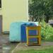Waste collection point in Homieĺ city