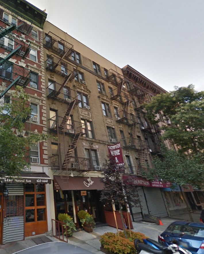 222 Thompson Street New York City, New York apartment building