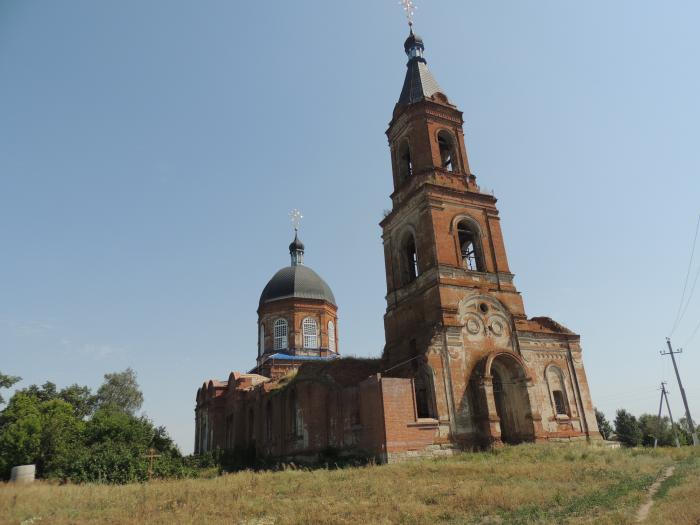 Пески Поворинский район Церковь