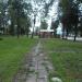 Public garden at the bus station