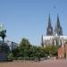 Equestrian statue in Cologne city