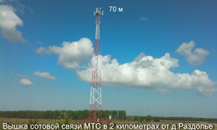 Вышка мобильной связи ПАО «МТС»