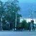 Самолет-клумба в городе Домодедово