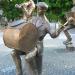 Praga musicians sculpture in Warsaw city
