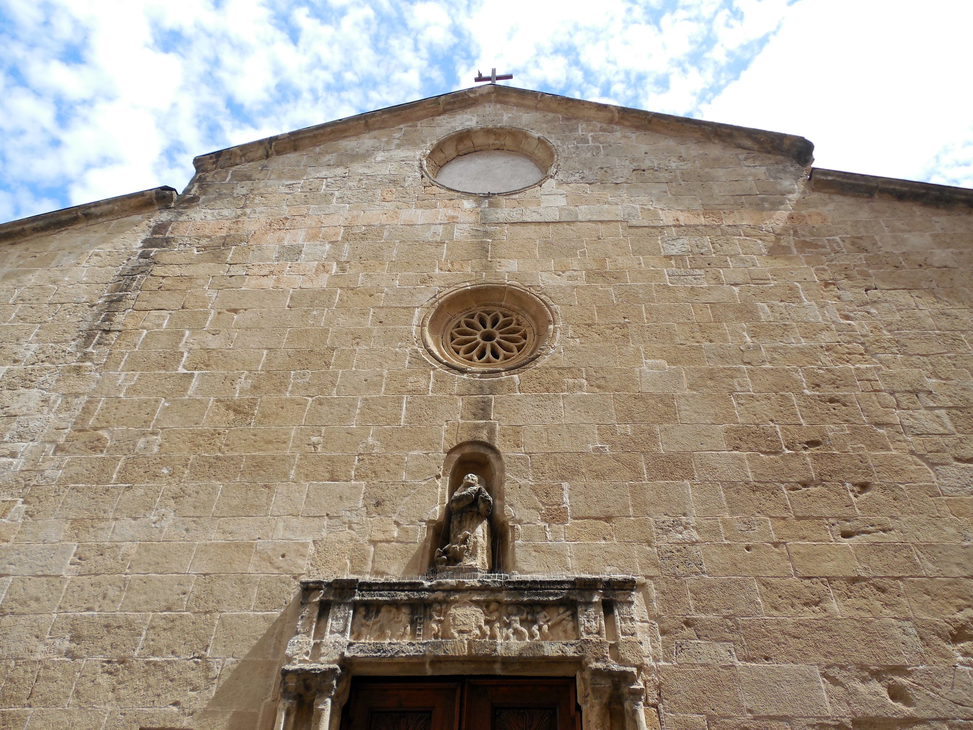 Facciata Della Chiesa Di San Francesco Alghero
