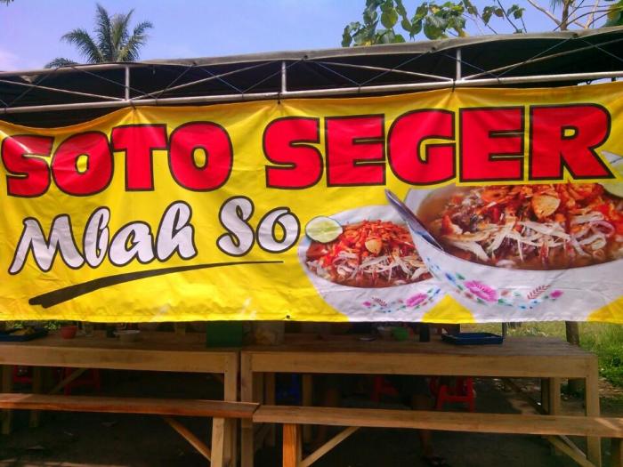 Banner Warung Soto gambar spanduk