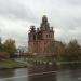 Строящийся каменный храм Сретения Господня в городе Москва