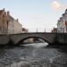 Saint Anne Bridge in Bruges city