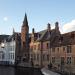 Old buildings in Bruges city