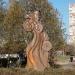 Деревянная скульптура «Золотая рыбка» в городе Москва