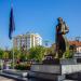 Statue of Ibrahim Rugova in Pristina city