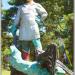 Fairytale sculpture Bohatyr in Zhytomyr city