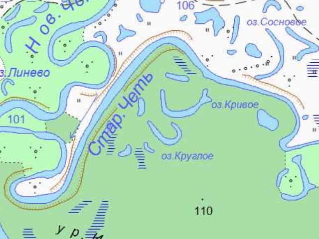 Озеро круглое московская область на карте