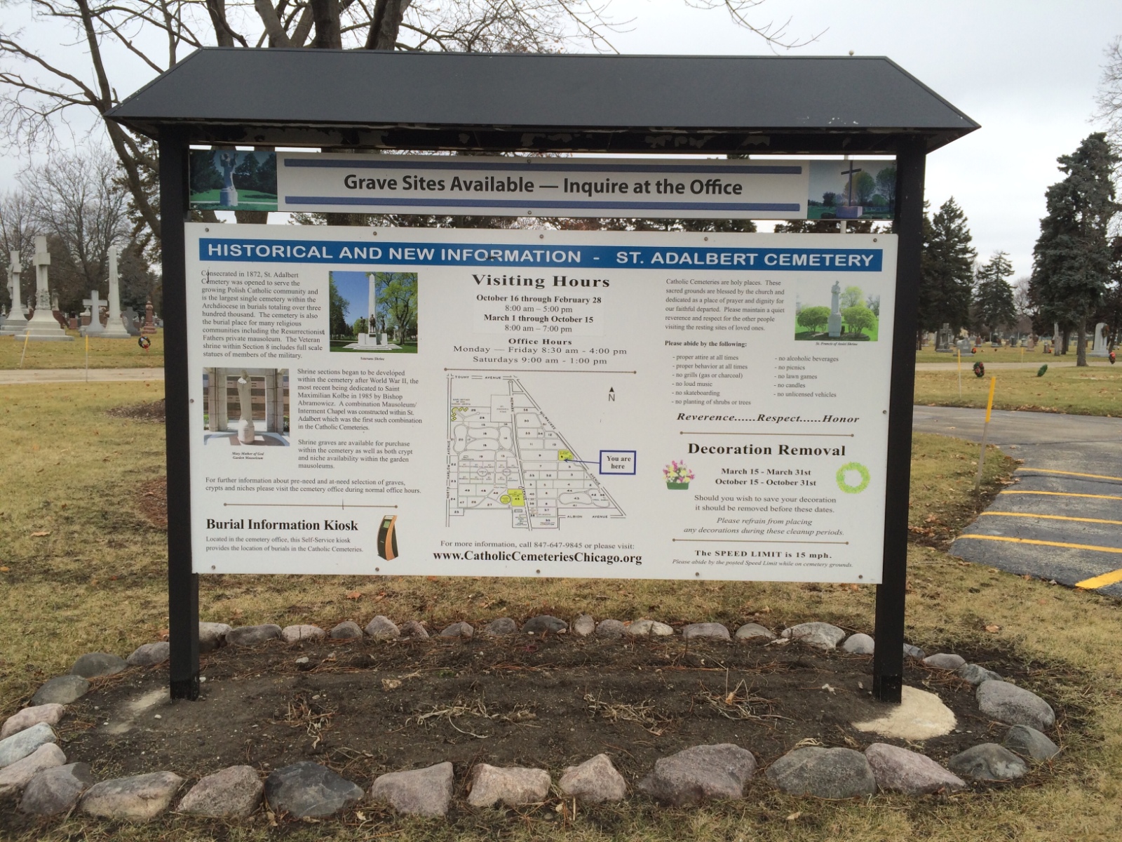 Saint Adalbert Cemetery Administration Office Niles, Illinois