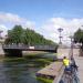 Биржевой разводной мост через реку Дане