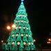 Ночная подсветка новогодней ёлки 2016 в городе Гомель