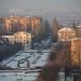 Сквер над станцией скоростного трамвая в городе Кривой Рог
