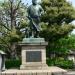 The bronze statue of Takamori Saigo (with a dog at his side) in Tokyo city