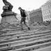 Stylobate of the Russian State Library with the stairs