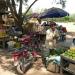 Market on the road in Phnom Penh city
