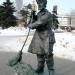 Скульптура «Дворник дядя Фёдор» в городе Саранск