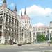 Parliament details in Budapest city