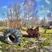Remnants of agricultural machinery in Prypiat city