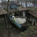Territory of yacht-club of city Pripyat in Prypiat city