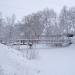 Пешеходный мост в городе Шлиссельбург