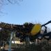 Corkscrew Roller Coaster in Tokyo city