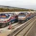 Altamont Commuter Express Storage Yard in San Jose, California city