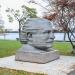 Abstract Arthur Fiedler Bust in Boston, Massachusetts city