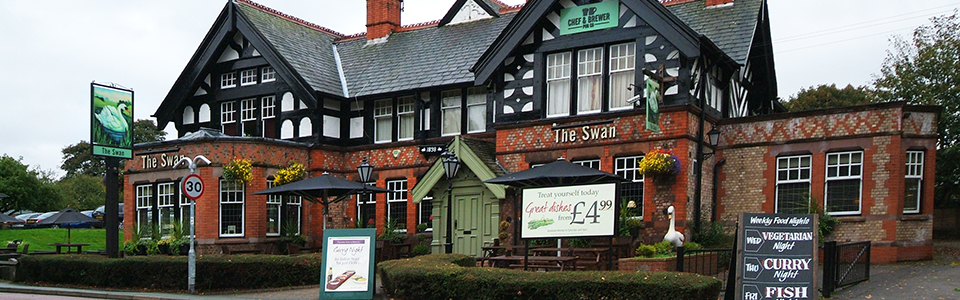 Swan Pub Restaurant in Winwick, Warrington