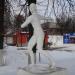 Скульптура «Метательница диска» в городе Щёлково