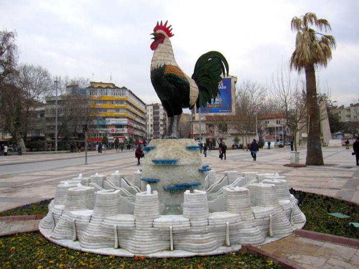 Denizli Horozu heykeli Merkezefendi