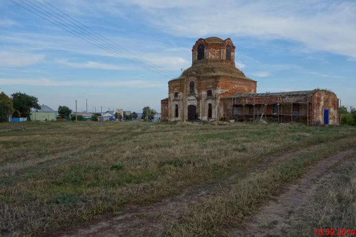 Пески Поворинский район Церковь