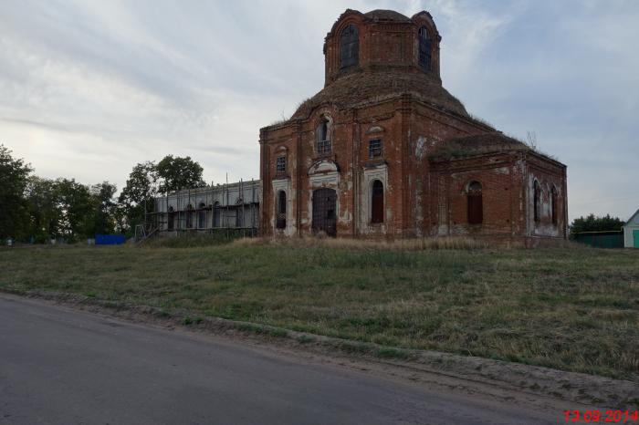 Пески Поворинский район Церковь